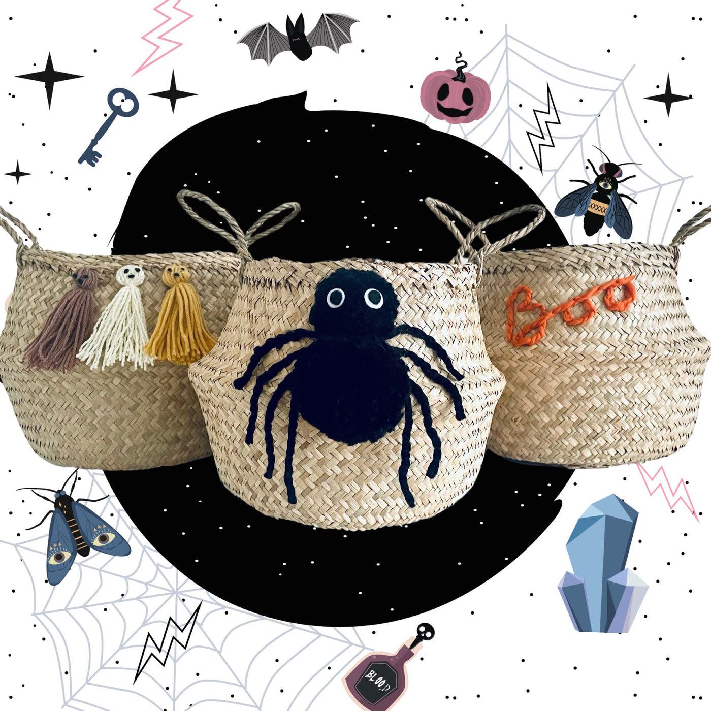 Halloween Boo Basket - Medium