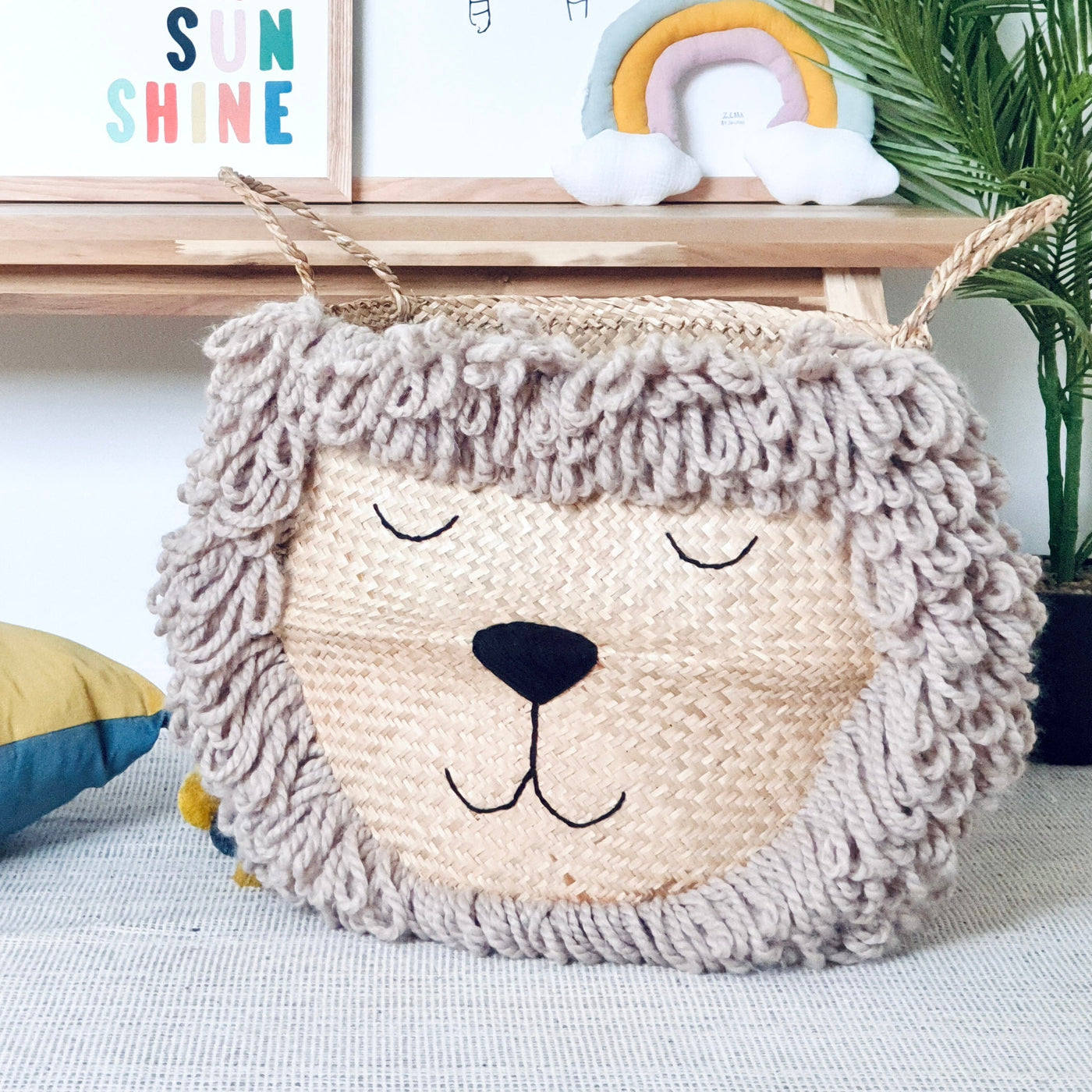 Natural Lion Basket - Extra Large