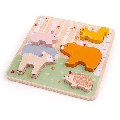 Big Jigs Certified Wood Collection - Woodland Chunky Puzzle
