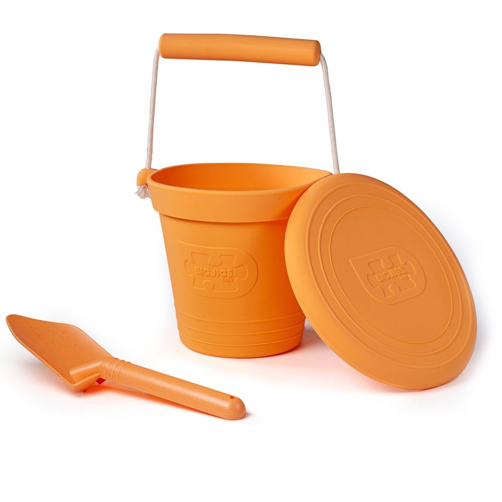 Apricot Orange BigJigs Bucket, Spade & Flyer Set