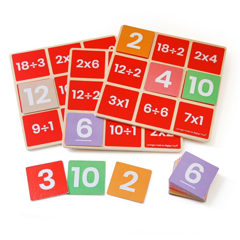 Big Jigs Multiplication and Division Maths Bingo
