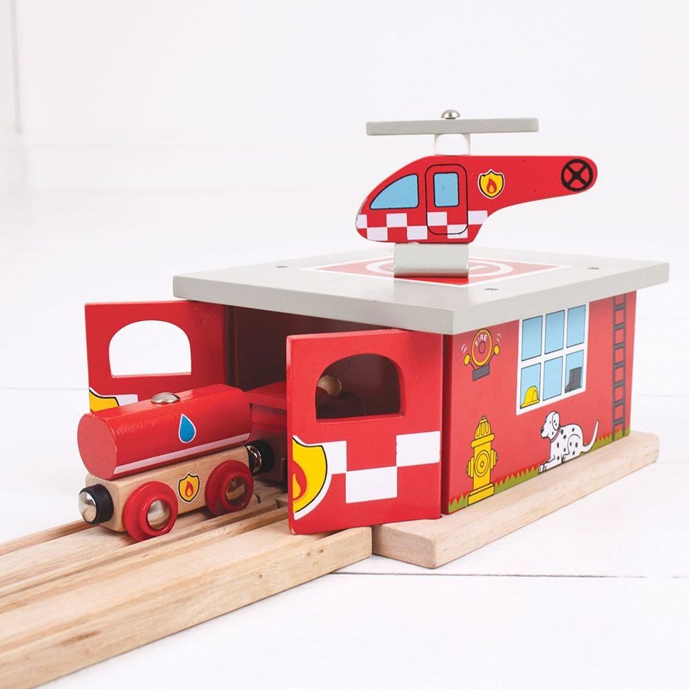 Big Jigs Rail Fire Station Shed