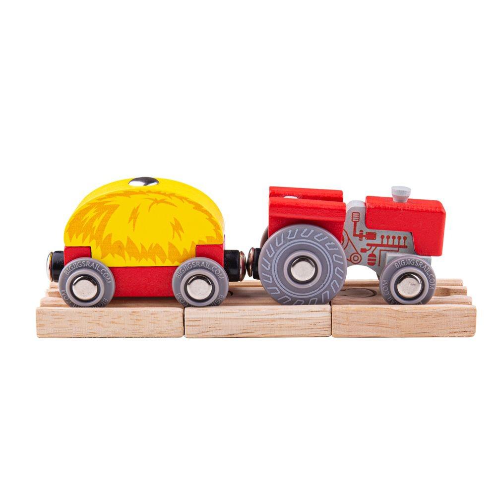 Big Jigs Rail Red Tractor and Wagon