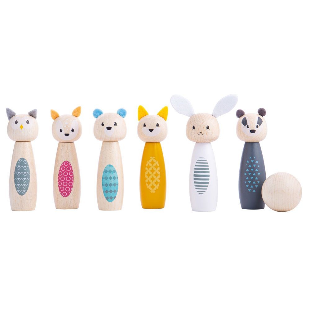 Big Jigs Wood Collection - Woodland Animal Skittles