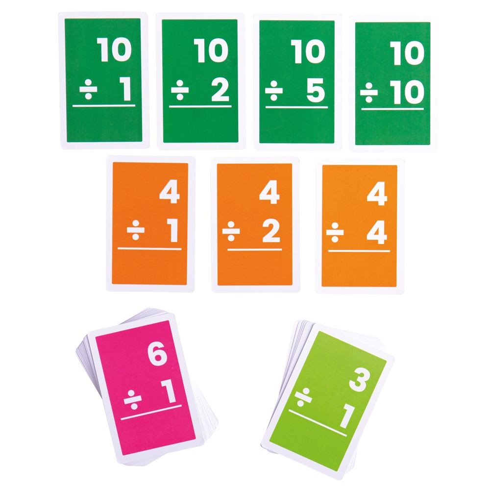 Bigjigs Maths Flashcards - Divisions Numbers 1-10