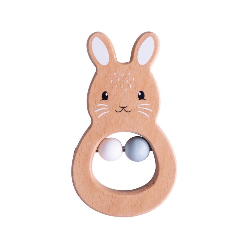 BigJigs Certified Wood Collection - Rabbit Rattle