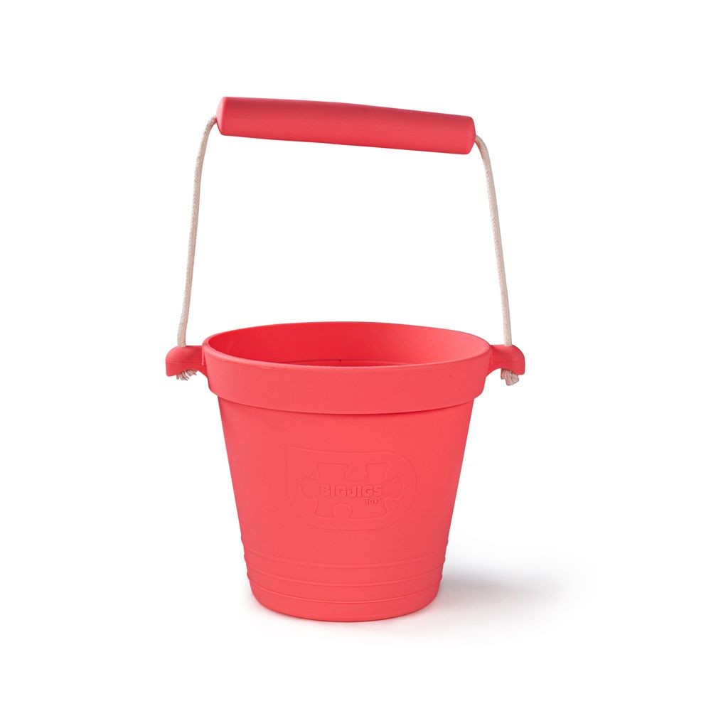 Coral Pink BigJigs Bucket, Spade & Flyer Set