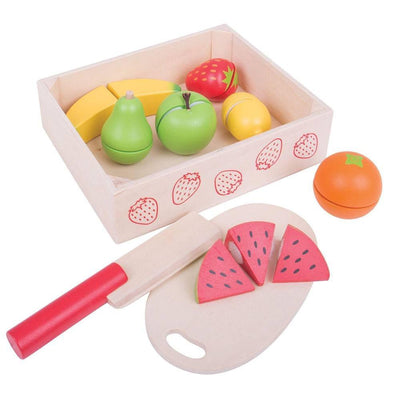BigJigs Cutting Fruit Toy Food & Crate