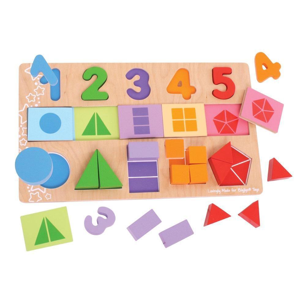 BigJigs My First Fractions Maths Puzzle