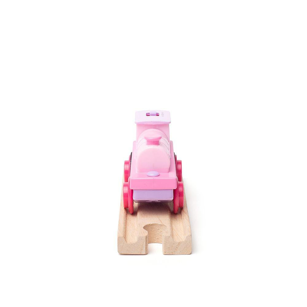 BigJigs Rail Powerful Pink Loco (Battery Operated) for Train Sets