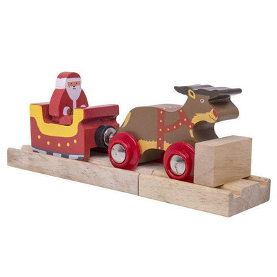BigJigs Santa Sleigh with Reindeer Train