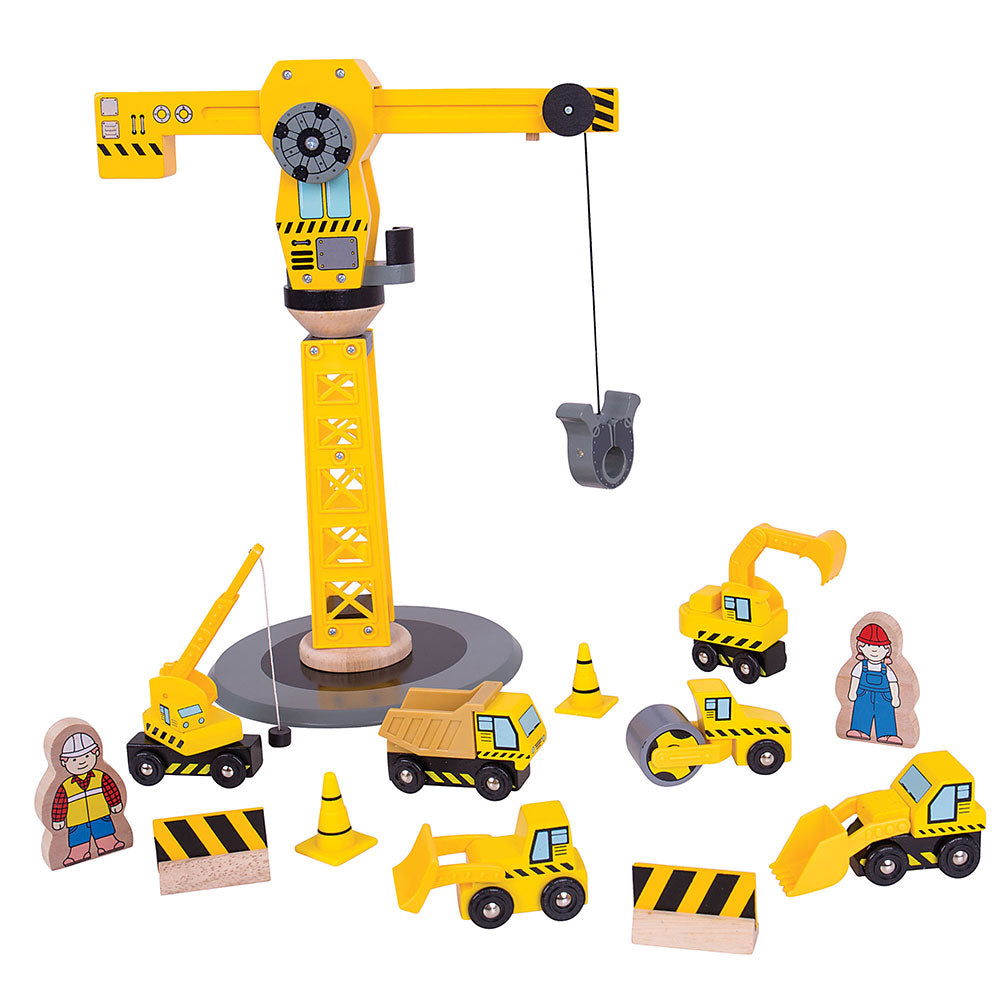 Yellow Crane Construction Set