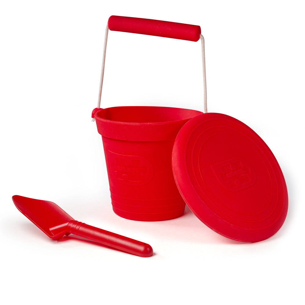 Cherry Red Silicone Bucket, Flyer and Spade Set - DNA yet