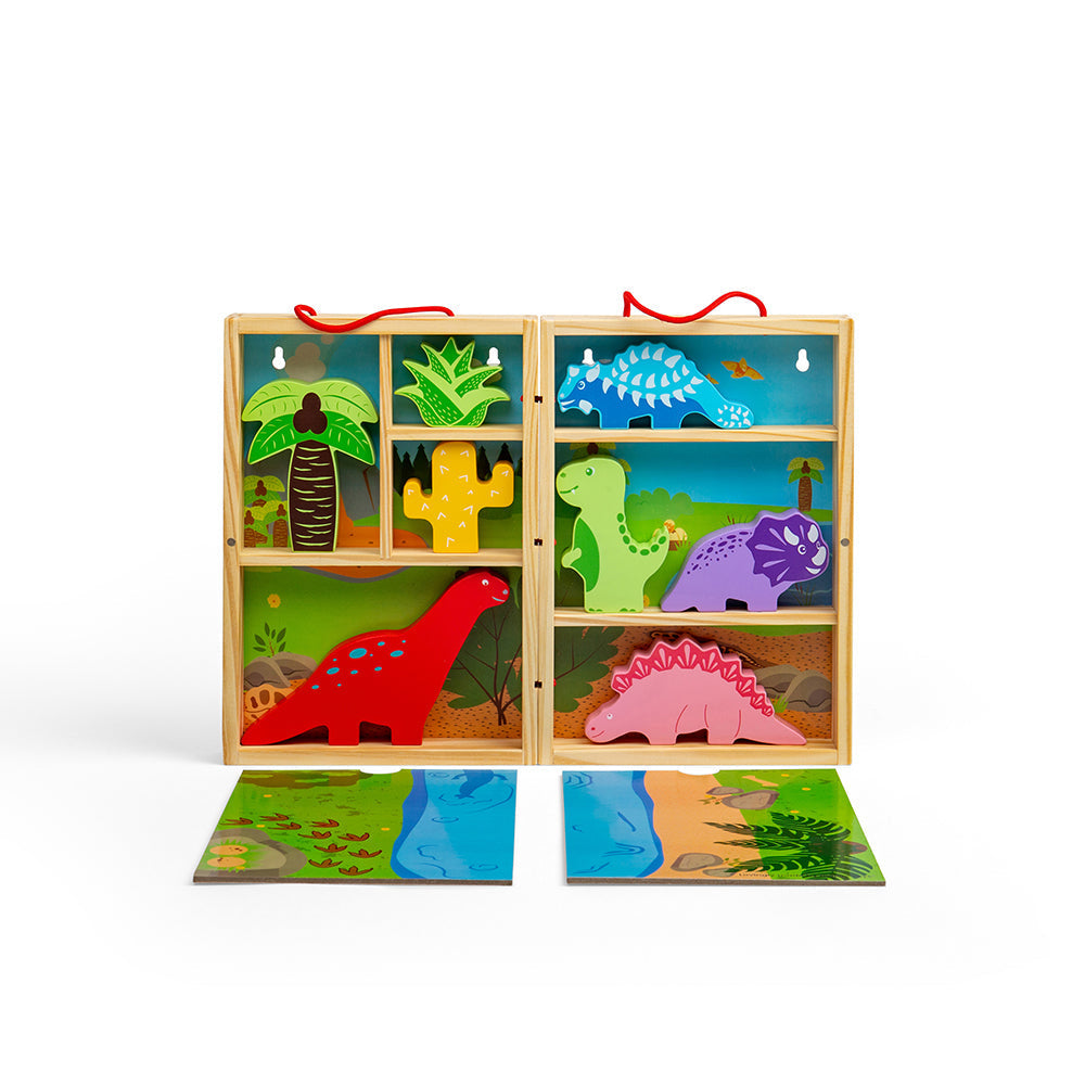 Dinosaur Playbox-Toy Playsets-Bigjigs Toys-Yes Bebe