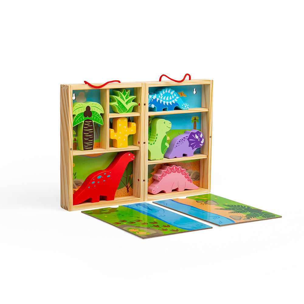 Dinosaur Playbox-Toy Playsets-Bigjigs Toys-Yes Bebe