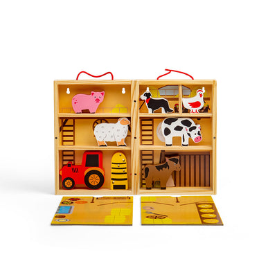 Farm Animal Playbox-Farm Playset-Bigjigs Toys-Yes Bebe