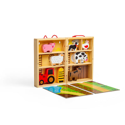 Farm Animal Playbox-Farm Playset-Bigjigs Toys-Yes Bebe