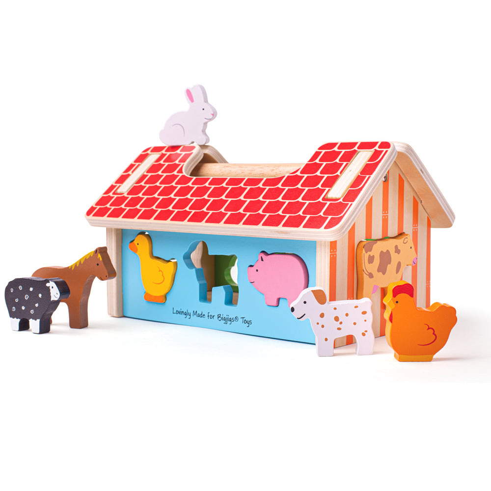 Farmhouse Shape Sorter Toy