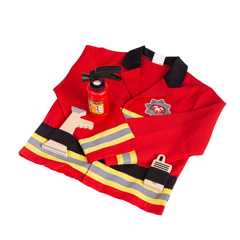 Firefighter Dress Up (Without Helmet)-Bigjigs Toys-Yes Bebe