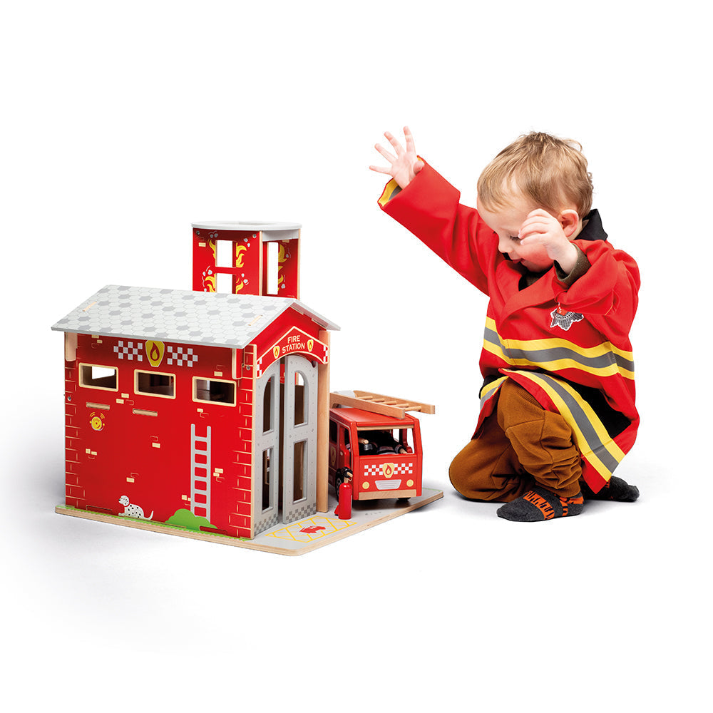 Firefighter Dress Up (Without Helmet)-Bigjigs Toys-Yes Bebe