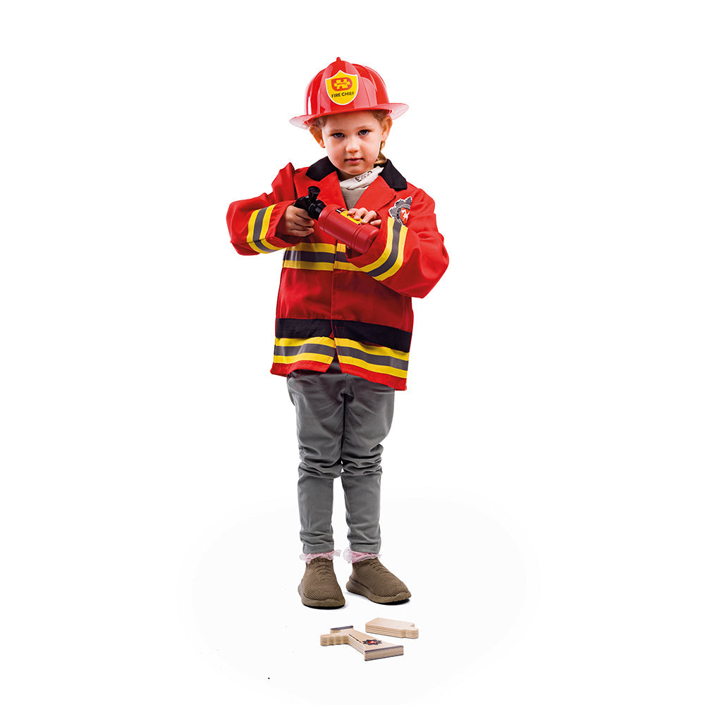 Firefighter Dress Up (Without Helmet)-Bigjigs Toys-Yes Bebe
