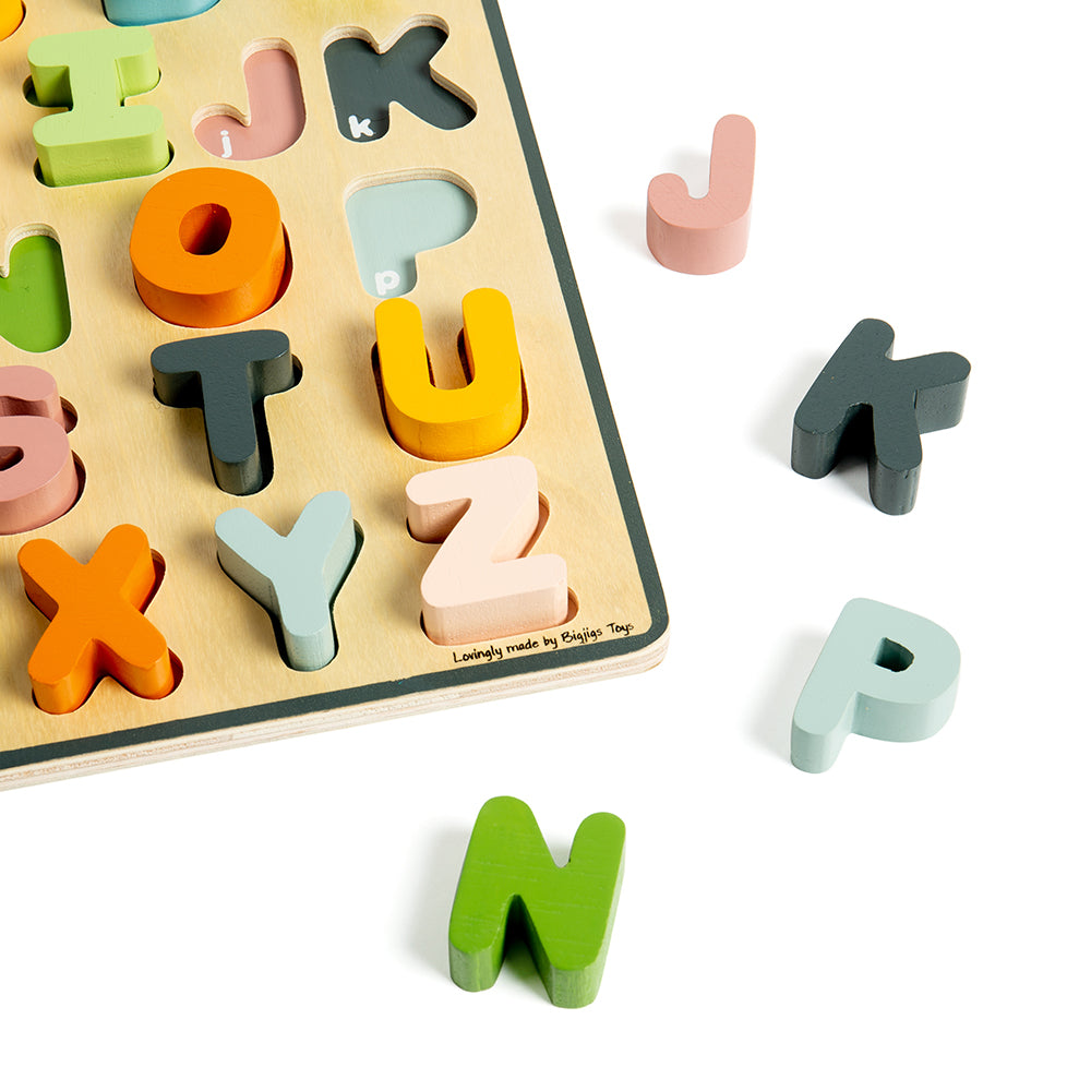 Fsc Uppercase Abc Puzzle-Bigjigs Toys-Yes Bebe