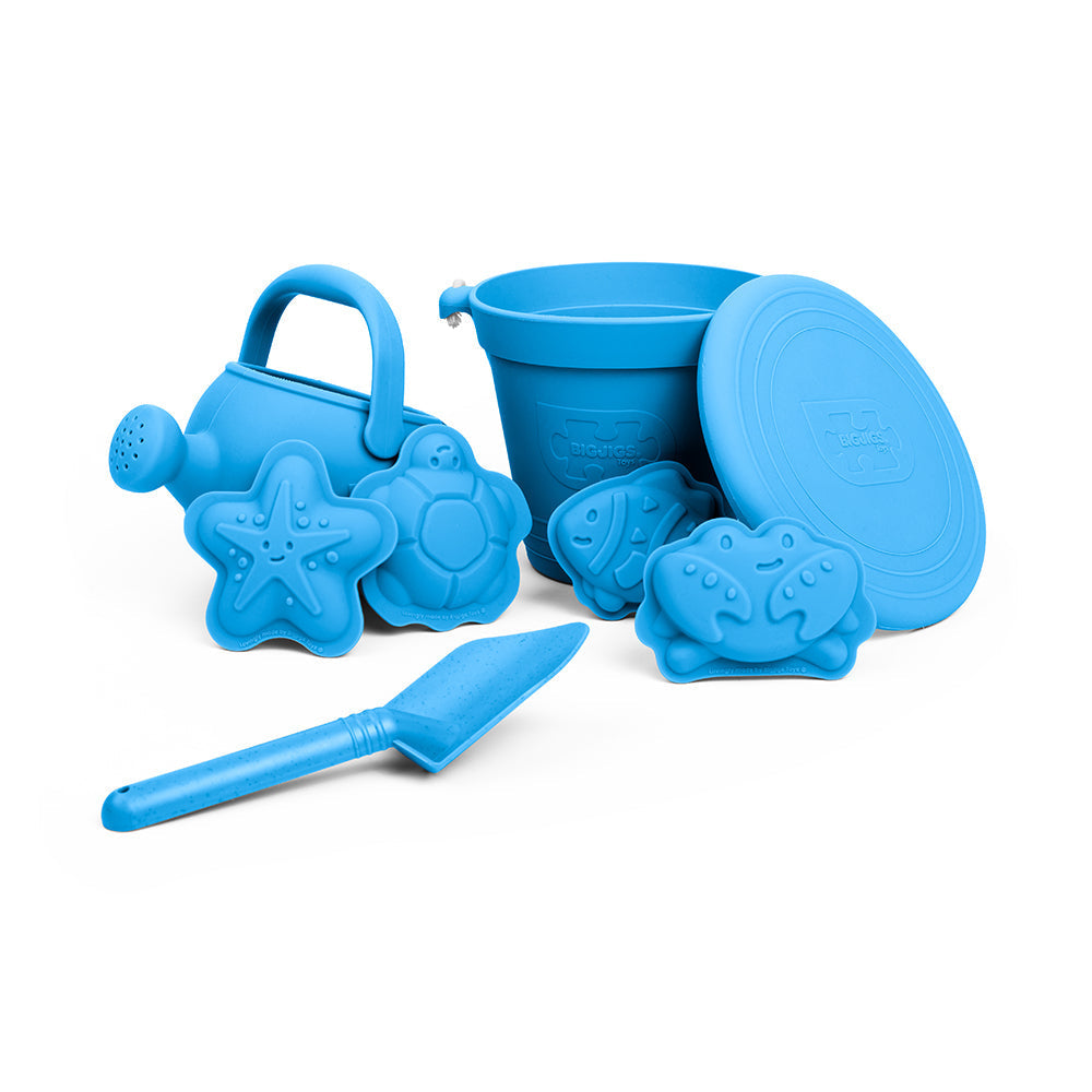 Ocean Blue Silicone Beach Toys Bundle (5 Pieces)