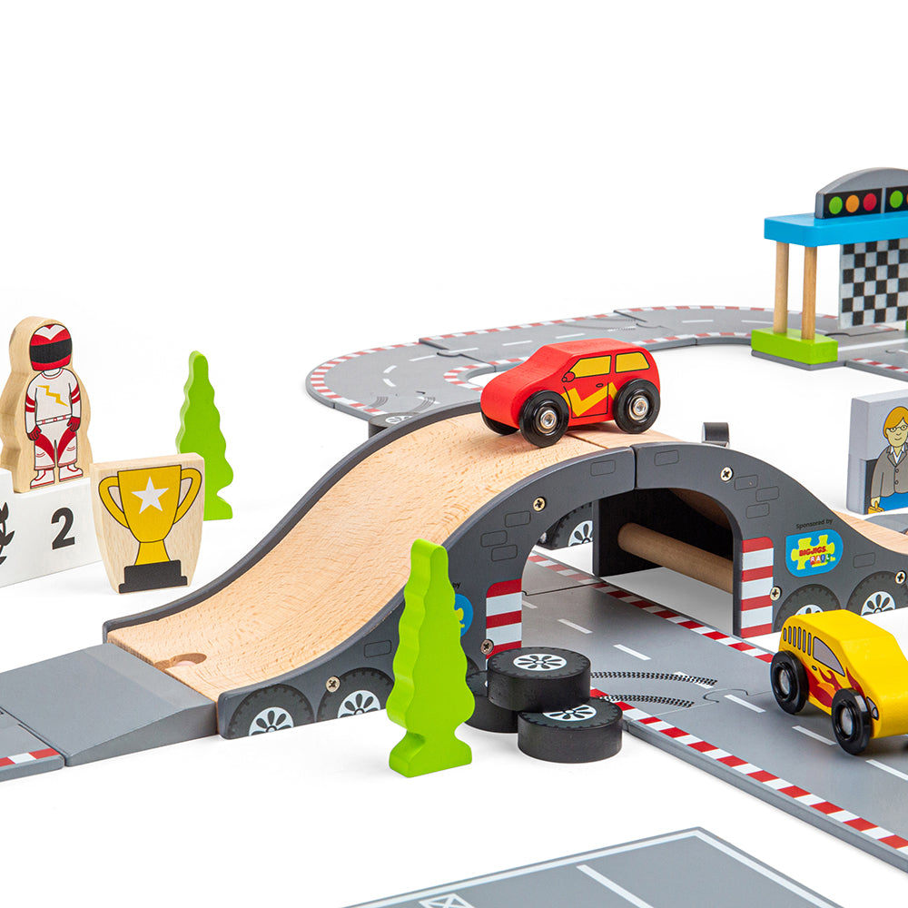 Roadway Race Day-Bigjigs Toys-Yes Bebe