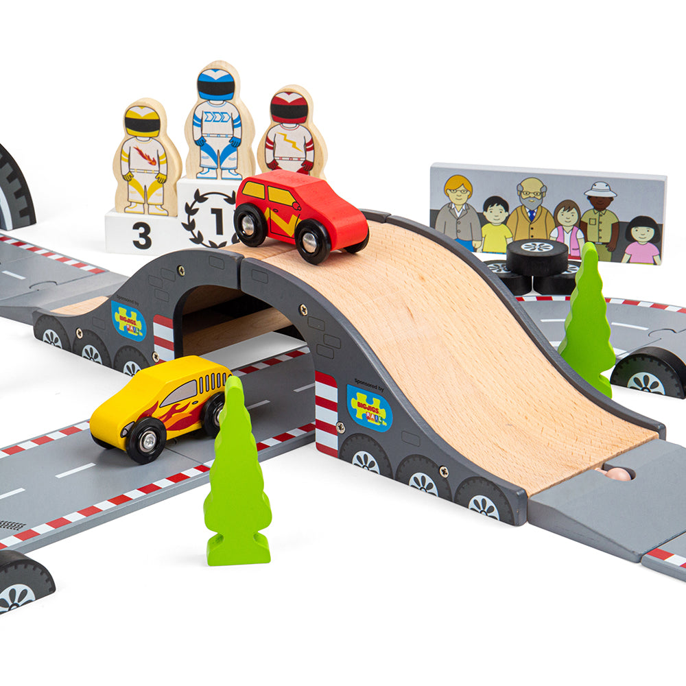 Roadway Race Day-Bigjigs Toys-Yes Bebe