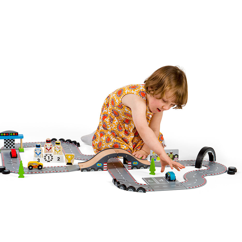 Roadway Race Day-Bigjigs Toys-Yes Bebe