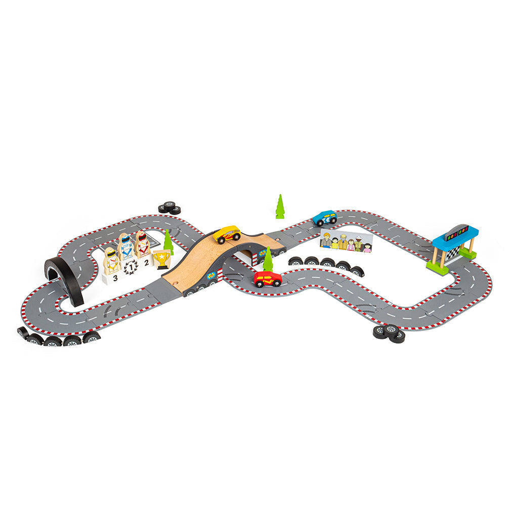 Roadway Race Day-Bigjigs Toys-Yes Bebe