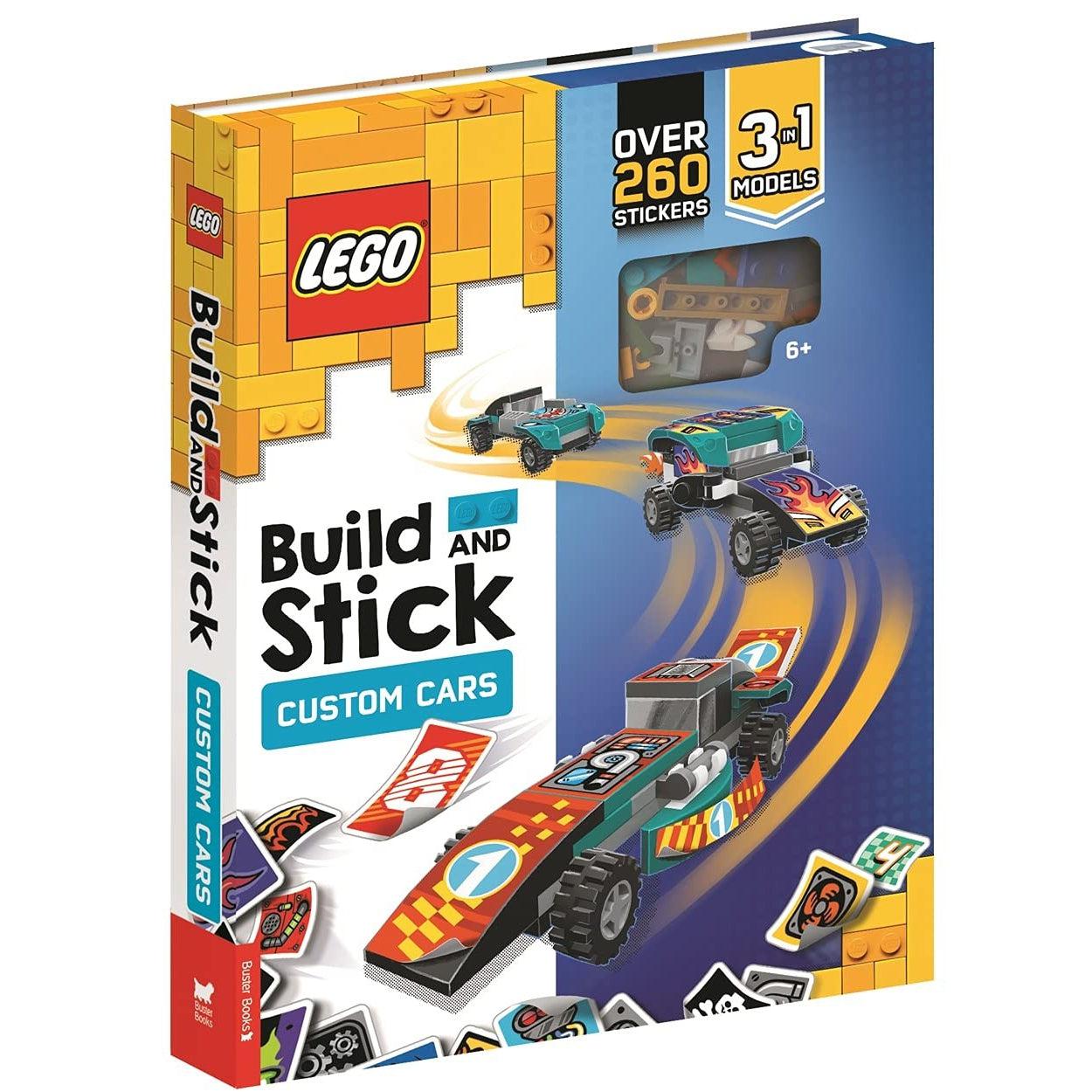 Lego® Build And Stick: Custom Cars (Includes Lego® Bricks, Book And Over 260 Stickers)