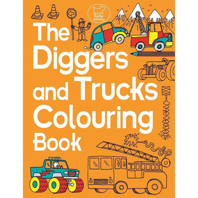 The Diggers And Trucks Colouring Book