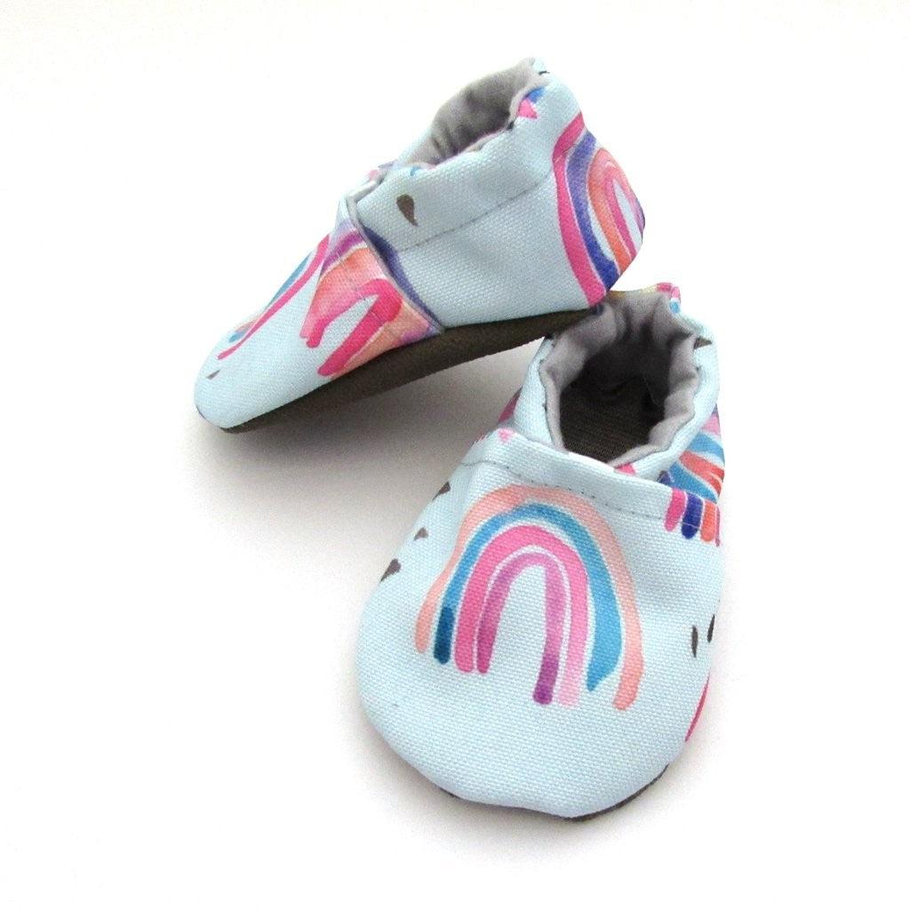 Cabooties Eco Canvas Baby Shoes - Rainbow Babies