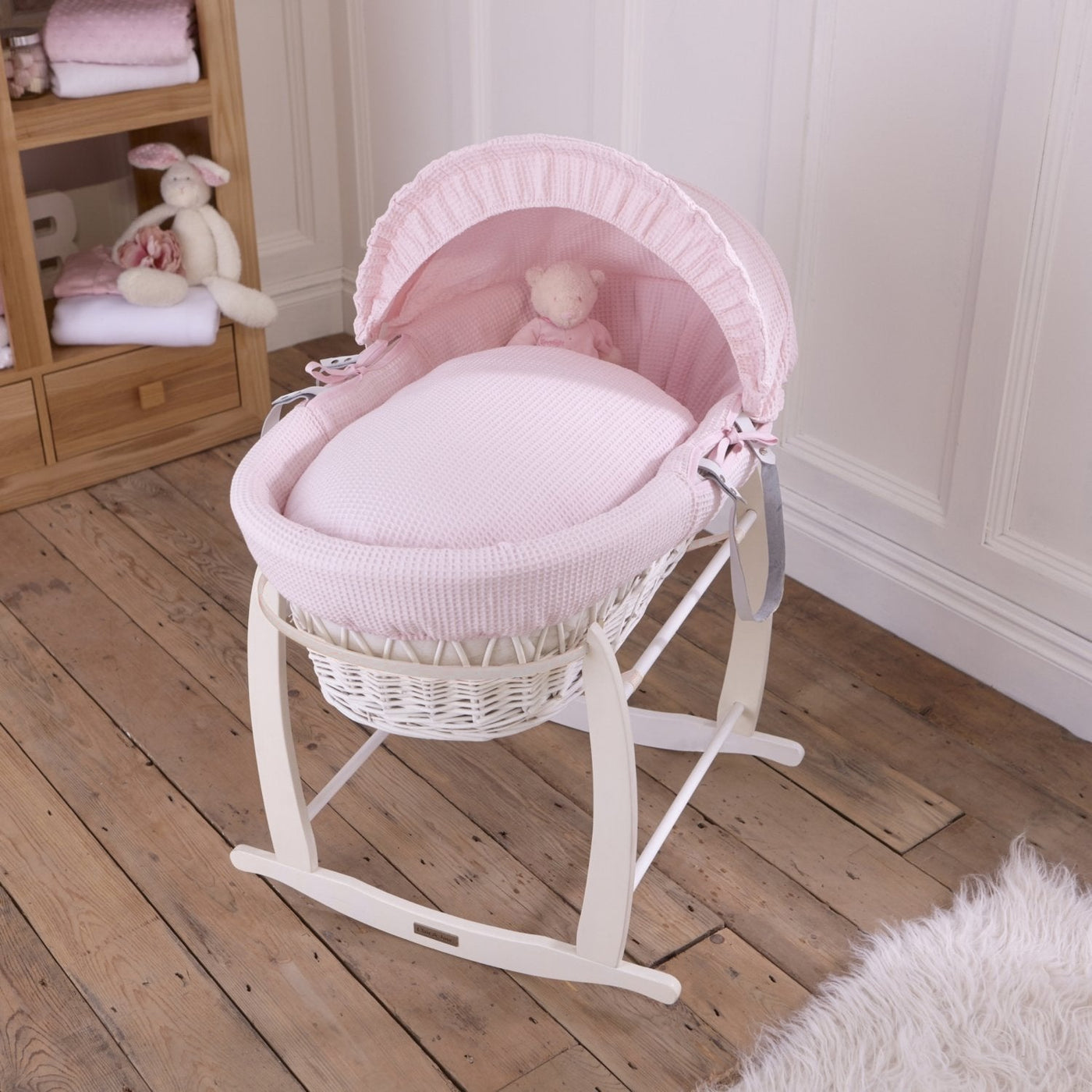 Clair de lune deluxe best sale rocking moses basket stand