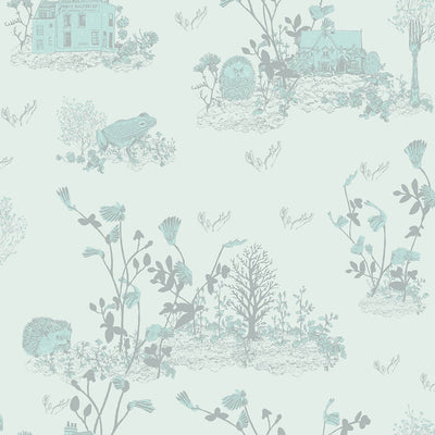Classic Woodlands Wallpaper - Blue