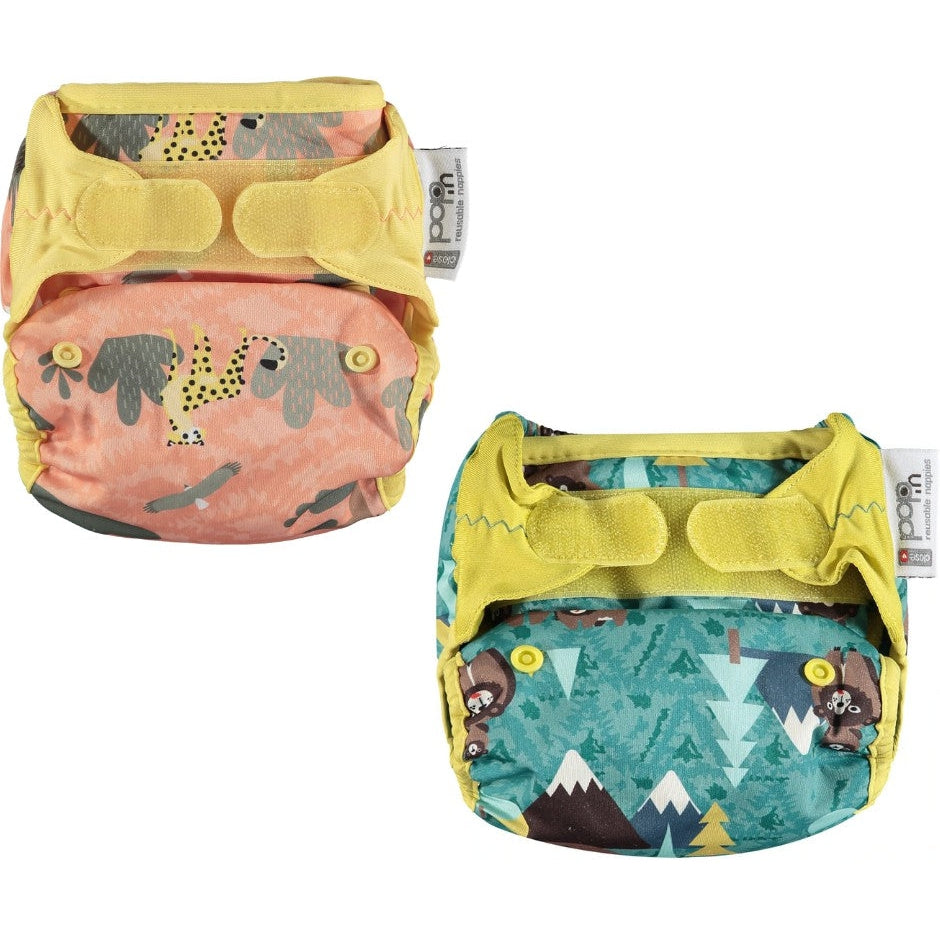 Close Pop-in Single Printed Reusable Popper Nappy - Great Plains Collection