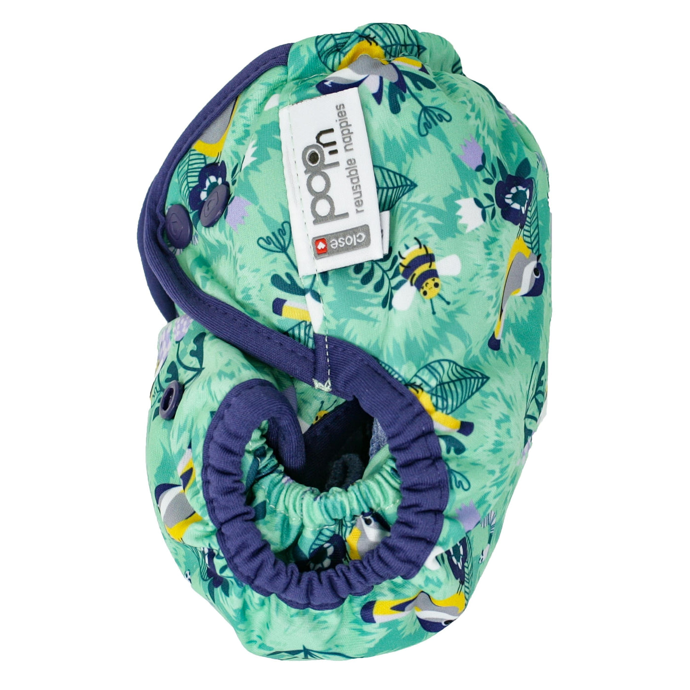 Close Pop-in Single Printed Reusable Popper Nappy - Round The Garden