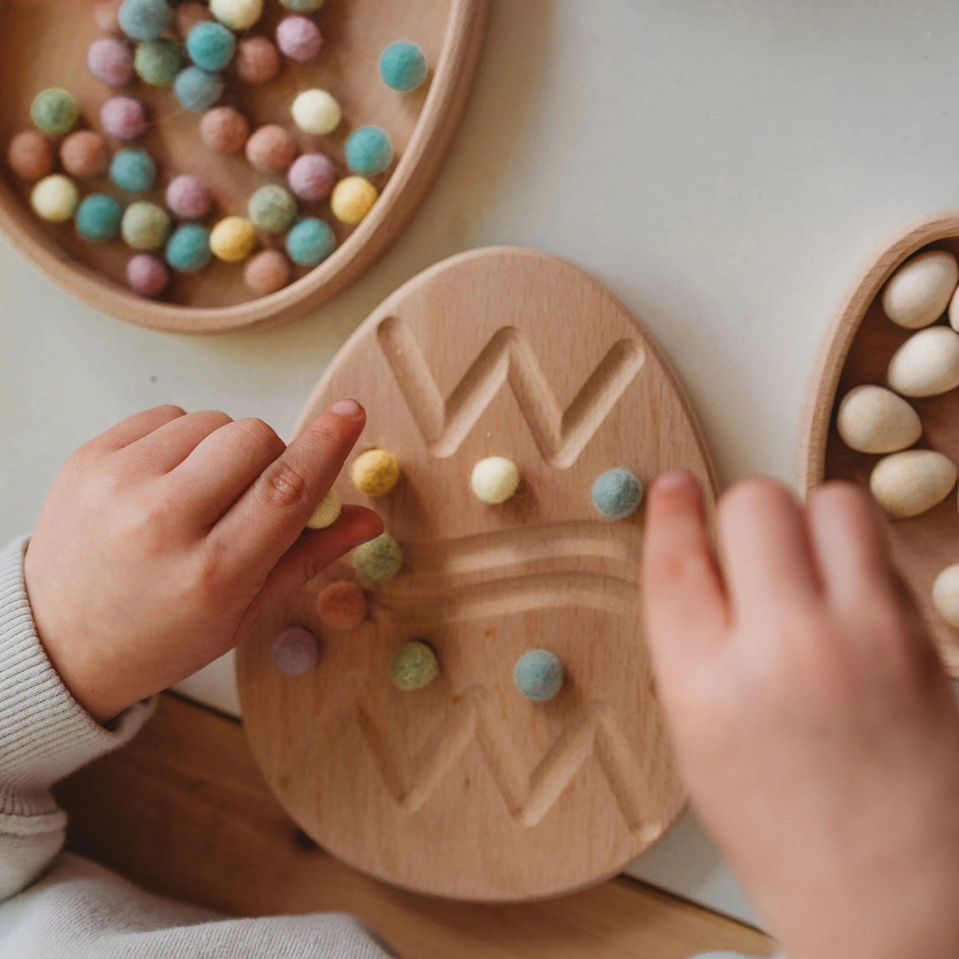 DNA DAMAGED ON SIDE Easter Egg Wooden Pre-Writing Board - The Little Coach House