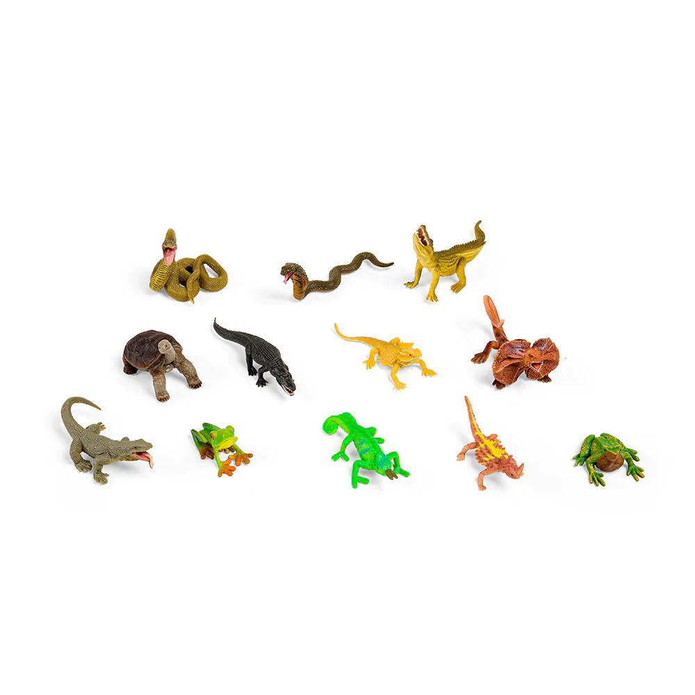 Box of Mini Reptiles & Amphibians