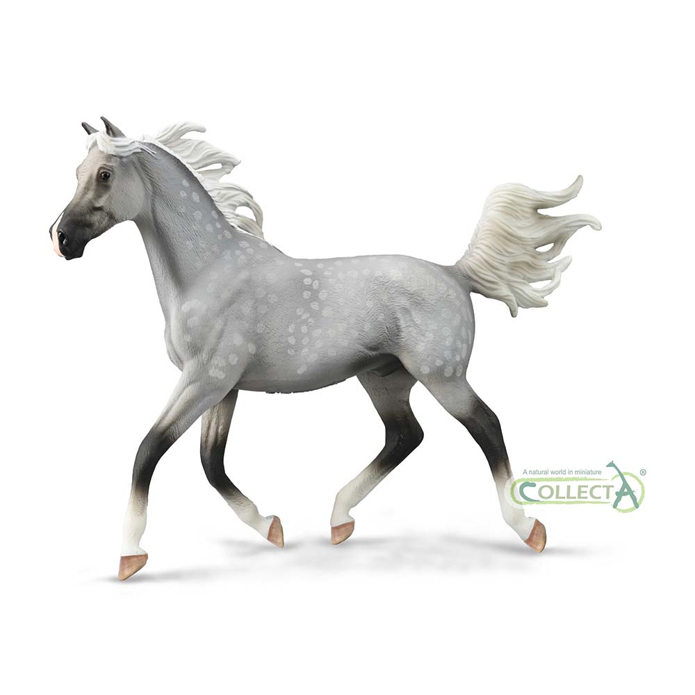 Half Arabian Stallion Dappled Grey Horse Toy