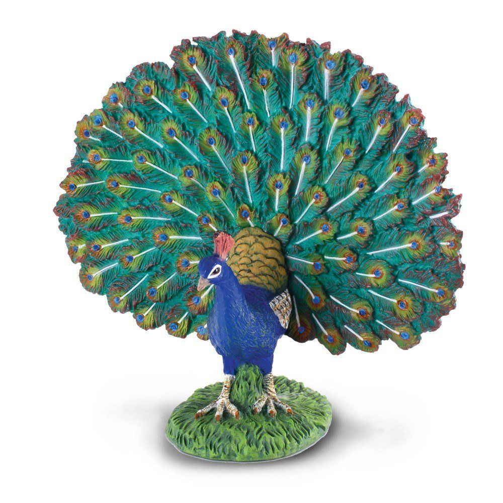 Peacock - Hand-Painted Animal Figure