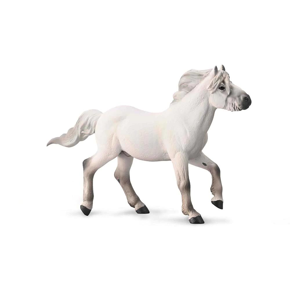 Yakutian Stallion Grey - Hand-Painted Animal Figure