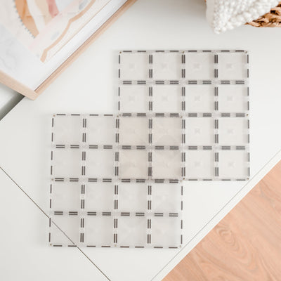 Magnetic Tiles 2 Piece Clear Base Plate Pack
