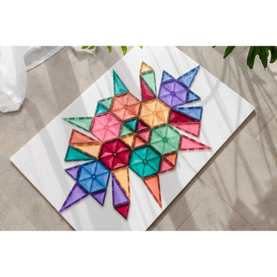 Magnetic Tiles 40 Piece Pastel Geometry Pack