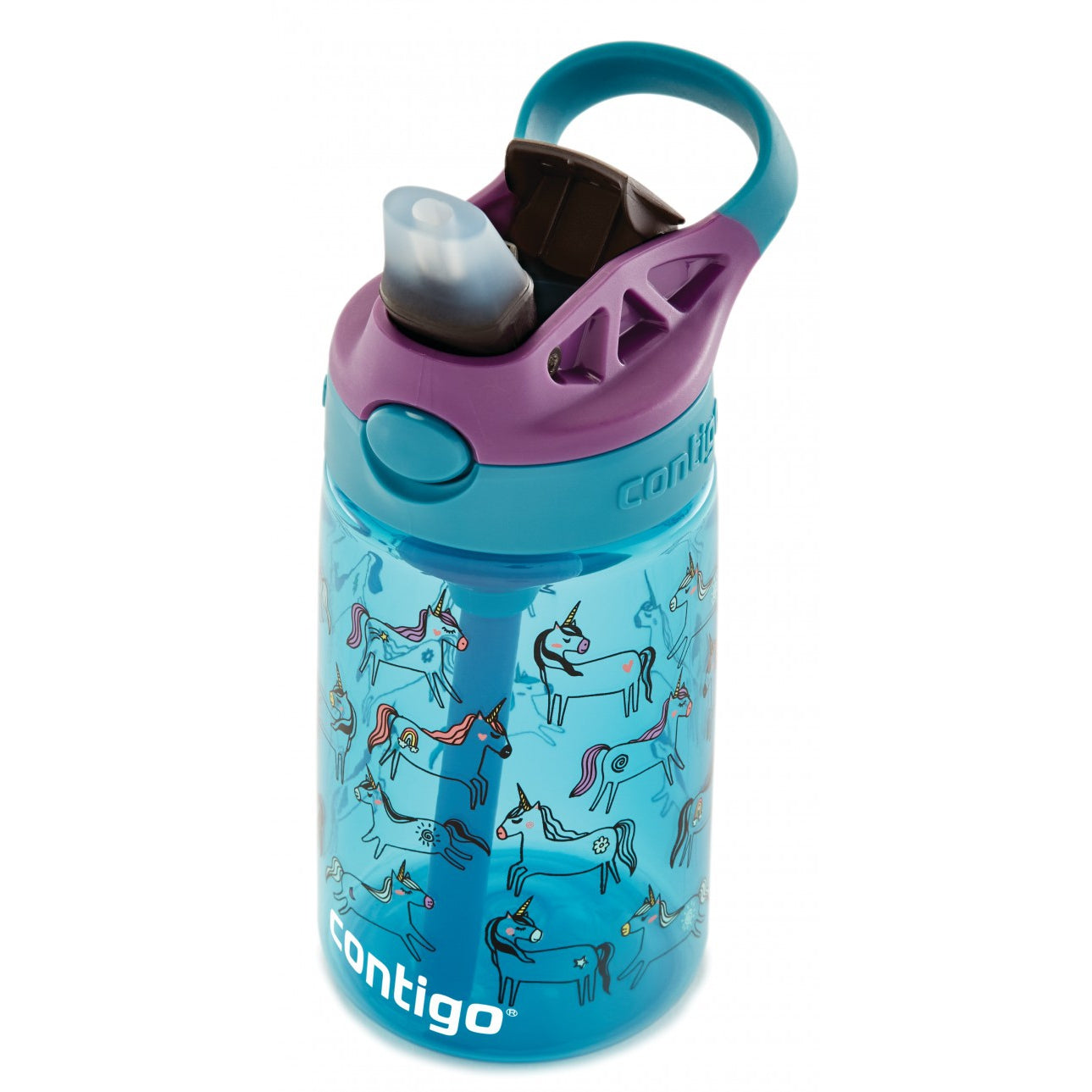 Contigo Children's Water Bottle - Easy Clean PP 420ml - Juniper Unicorn
