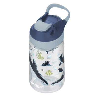 Contigo Children's Water Bottle - Gizmo Sip 420ml - Macaroon Sharks