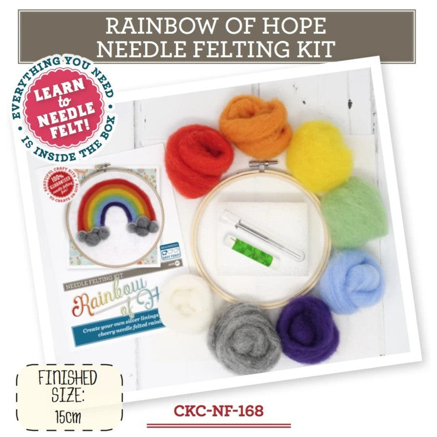 Rainbow of Hope Needle Felting Kit