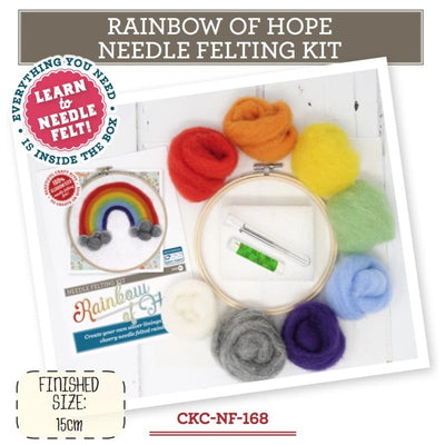 Rainbow of Hope Needle Felting Kit