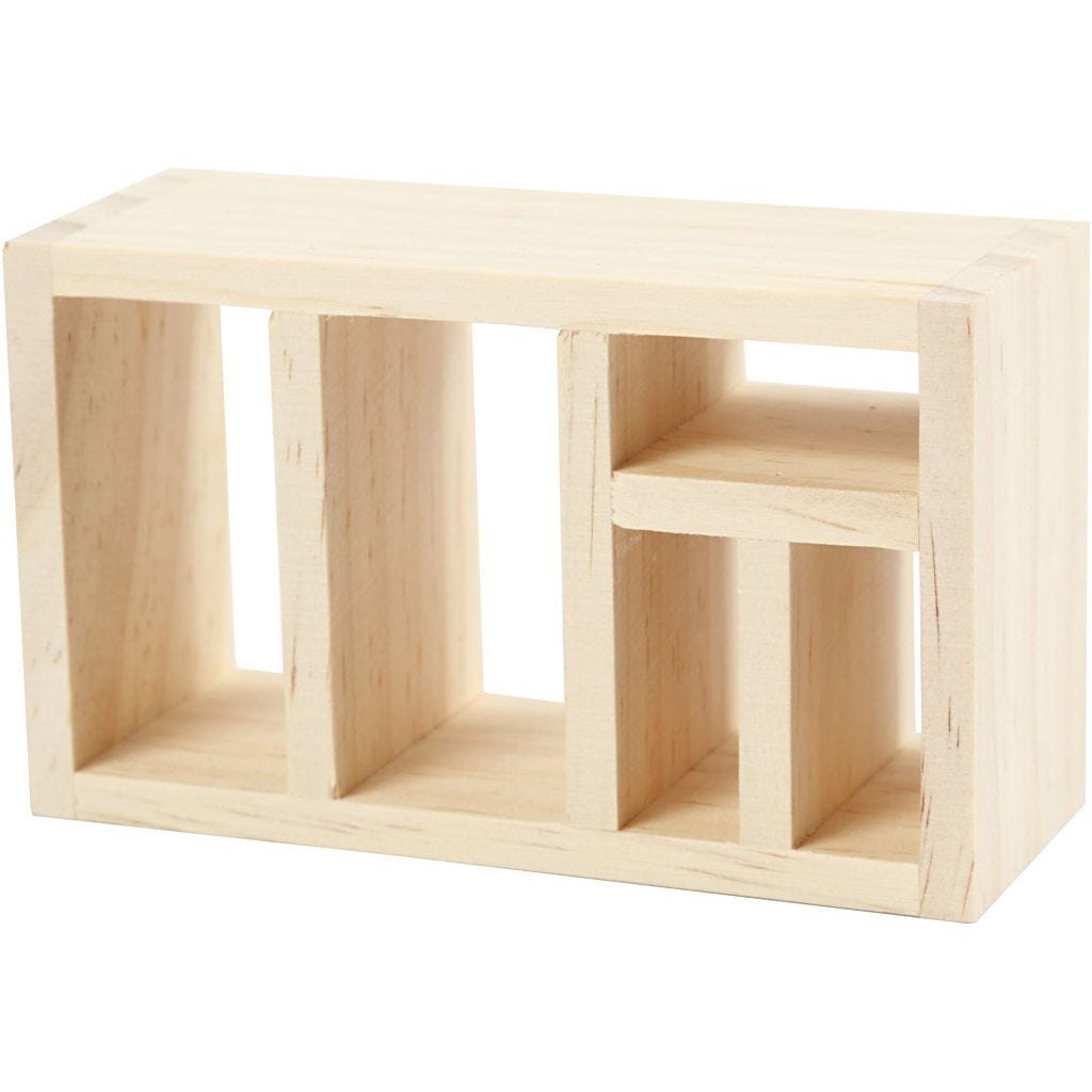 Miniature Shelf Blank for Crafting- 4x6cm